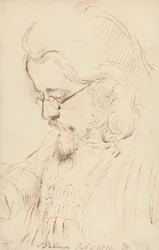 Portrait de Samuel Palmer, tête et épaules