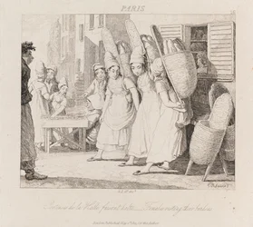 Femmes se reposant, Paris, vers 1821