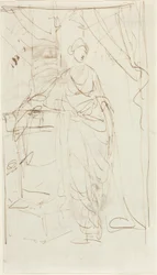 Une dame élégante en tenue classique [recto]