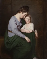Ann Wilson avec sa fille, Sybill, vers 1776-77