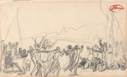 Scène bacchanale (peut-être antédiluvienne)