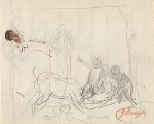 Des enfants et une chèvre