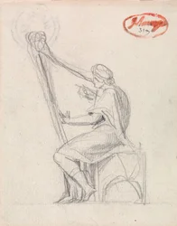 David jouant de la harpe