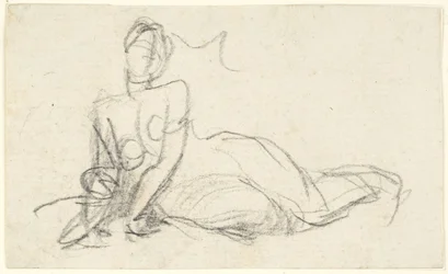 Femme assise par terre