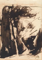 Scène dans une grotte