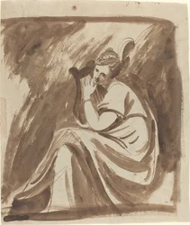 Lady Hamilton jouant de la lyre