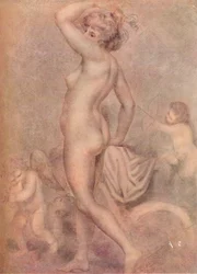 Lady Hamilton en déesse de la santé, vers 1790, 1920