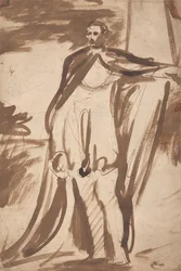 Lord Salisbury, debout près d