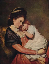 Mme Johnstone et son fils, 1775-1780, vers 1915