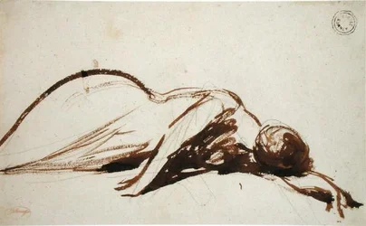 Femme prostrée