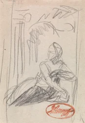 Figure féminine allongée