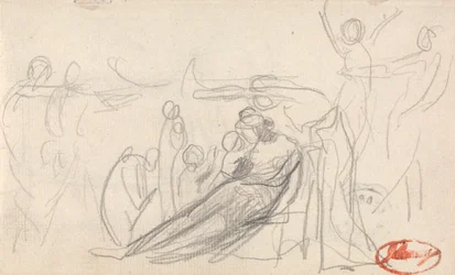 Personnage allongé avec des enfants et d
