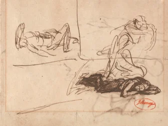 Personnages allongés