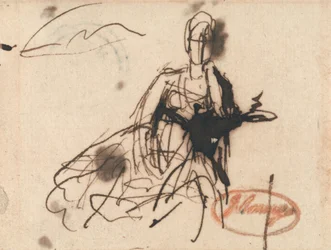 Femme assise, peut-être Mme Harris