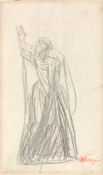 Figure debout, probablement pour Lady Macbeth