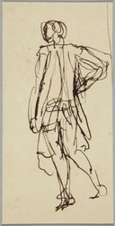 Figure masculine debout