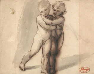 Deux enfants nus