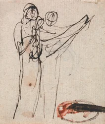 Deux personnages debout