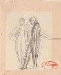 Deux personnages debout