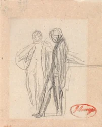 Deux personnages debout