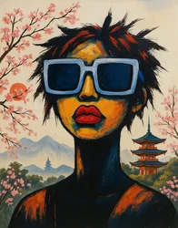 Echos de la vérité, 2025 (acrylique sur toile)