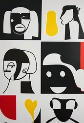Visages du renouveau, 2024 (acrylique sur toile)