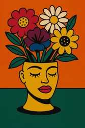 Grow Through It, 2025 (acrylique sur toile)