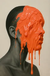 Molten Silence, 2025 (acrylique sur toile)