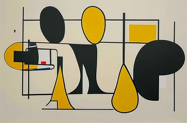 Géométrie sourde, 2024 (acrylique sur toile)