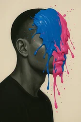 Fréquence partagée, 2025 (acrylique sur toile)
