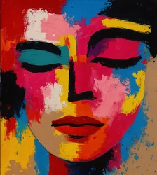 Fréquences enchevêtrées, 2025 (acrylique sur toile)