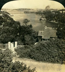 Baie de Mosmans, Sydney, Australie, vers 1909