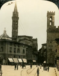 Piazza San Firenze, Florence, Italie, vers 1909
