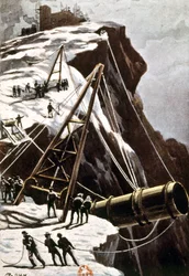 Montée dans le camion. De la Terre à la Lune