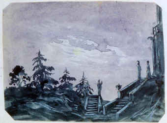 Château fantastique au clair de lune II, 1820-1876
