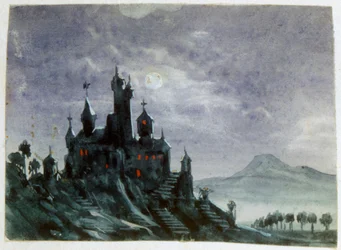 Château fantastique au clair de lune I, 1820-1876