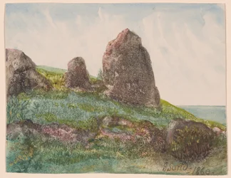 Paysage avec rochers