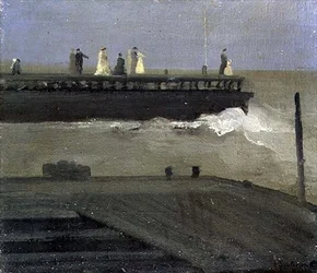 Sur la jetée