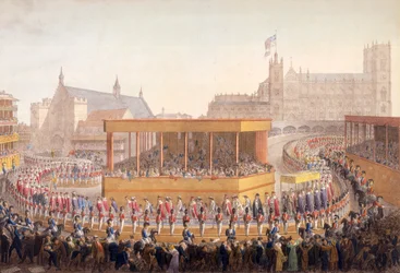 Procession du couronnement du roi George IV, Westminster, Londres, 10 juillet 1821