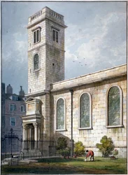 Église All Hallows, Lombard Street, Londres, 1811