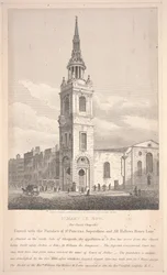St. Mary Le Bow, gravé par William Wise