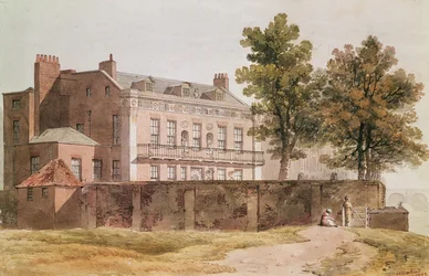 Vue de Grosvenor House à Millbank, 1809