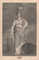 Fenêtre ouest de la chapelle, New College Oxford : Les vertus - La fortitude