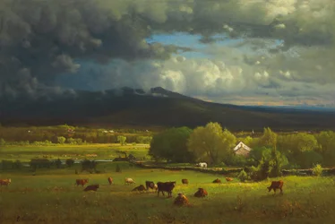 Coucher de soleil sur la rivière, 1867