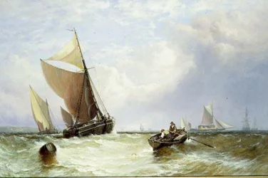 Navires par un Jour Venteux