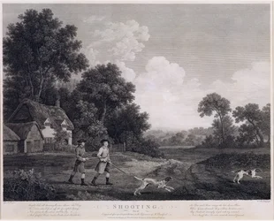 Chasse, planche 2, gravée par William Woollett (1735-85) 1770