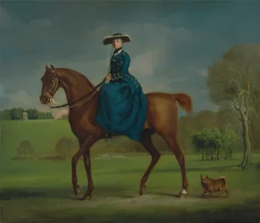 La comtesse de Coningsby en costume de chasseur de Charlton