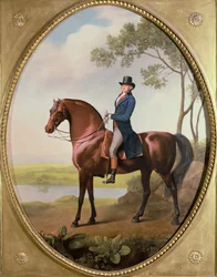 Warren Hastings sur son cheval arabe