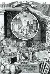 Ex-libris de Lord Harley, 1741