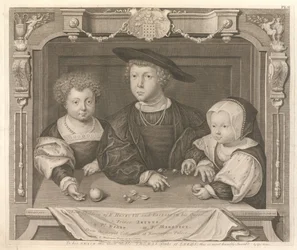 Trois enfants du roi Henri VII et d